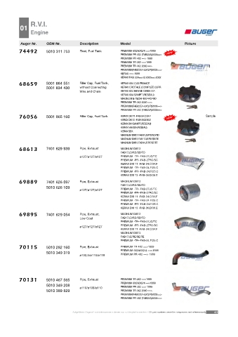 AUGER for trucks RENAULT