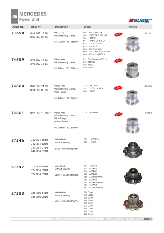 AUGER for trucks MERCEDES