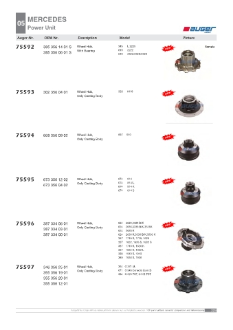 AUGER for trucks MERCEDES