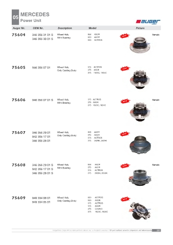 AUGER for trucks MERCEDES