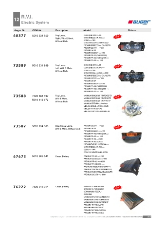 AUGER for trucks RENAULT