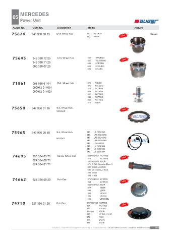 AUGER for trucks MERCEDES