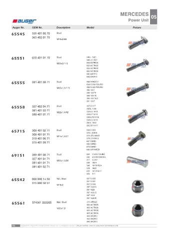 AUGER for trucks MERCEDES