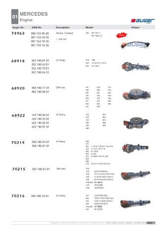 AUGER for trucks MERCEDES