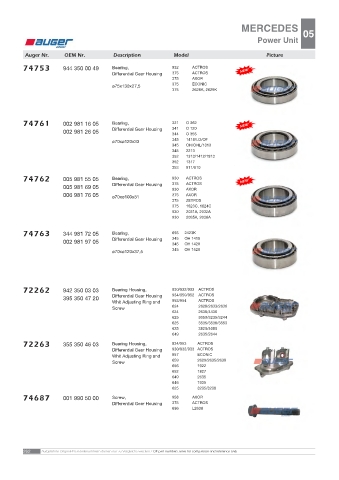 AUGER for trucks MERCEDES