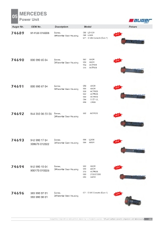 AUGER for trucks MERCEDES