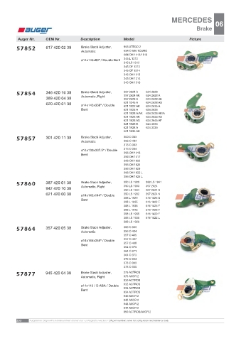 AUGER for trucks MERCEDES