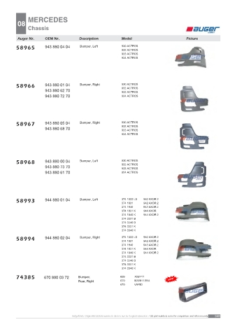 AUGER for trucks MERCEDES