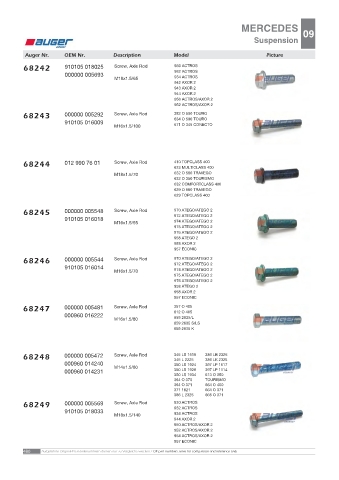 AUGER for trucks MERCEDES