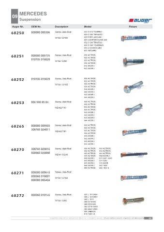 AUGER for trucks MERCEDES