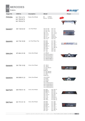 AUGER for trucks MERCEDES