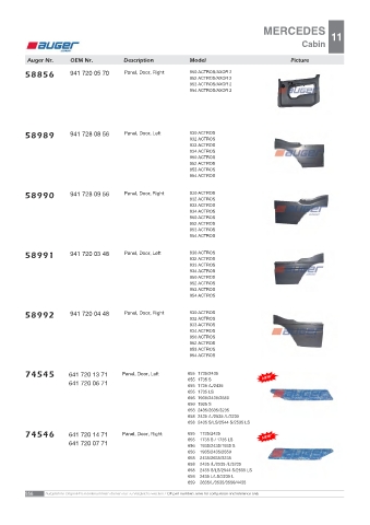 AUGER for trucks MERCEDES