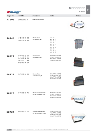 AUGER for trucks MERCEDES