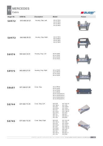 AUGER for trucks MERCEDES