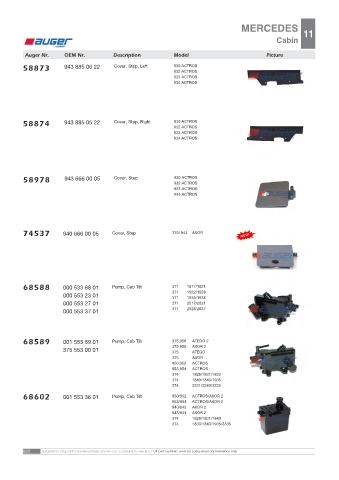 AUGER for trucks MERCEDES