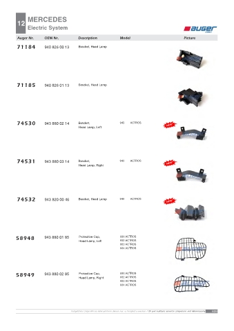 AUGER for trucks MERCEDES