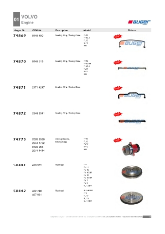 AUGER for trucks VOLVO