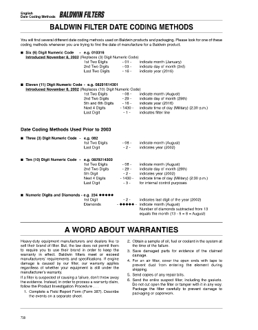 Baldwinfilters cross-references for cars