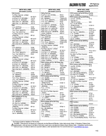 Baldwinfilters cross-references for technics