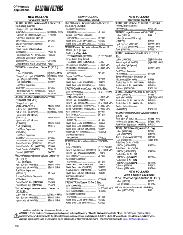 Baldwinfilters cross-references for technics