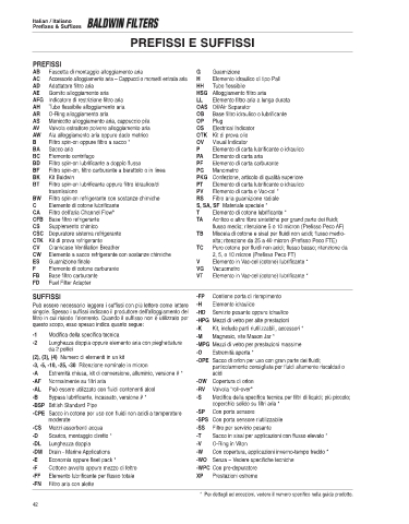 Baldwinfilters cross-references for technics