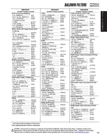 Baldwinfilters cross-references for technics