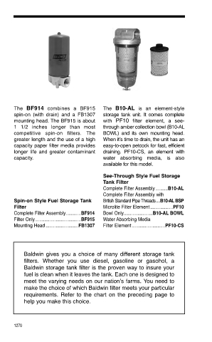 Baldwinfilters cross-references for tractors