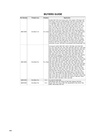 Spare parts cross-references for cars