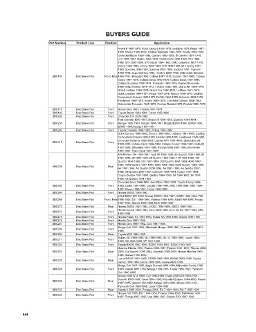 Spare parts cross-references for cars