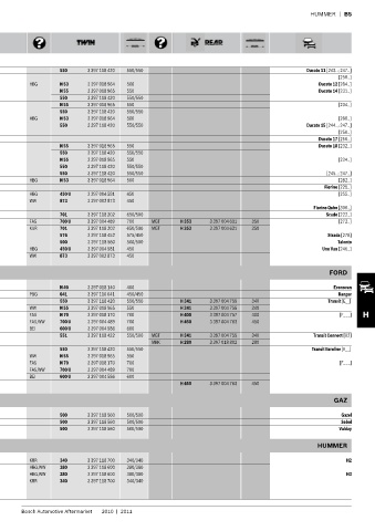 Spare parts cross-references