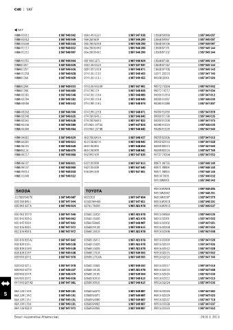 Spare parts cross-references