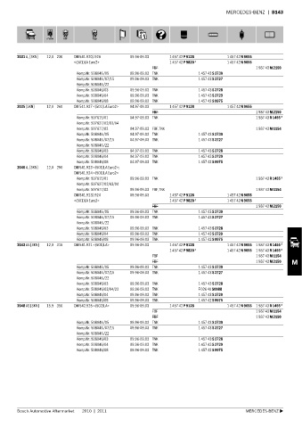 Spare parts cross-references