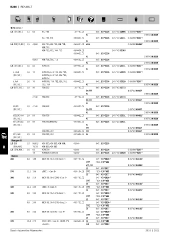 Spare parts cross-references