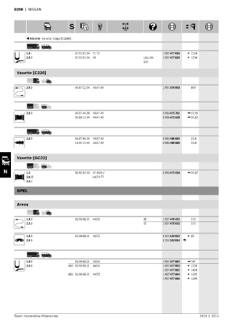 Spare parts cross-references