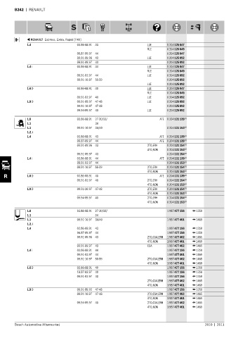 Spare parts cross-references