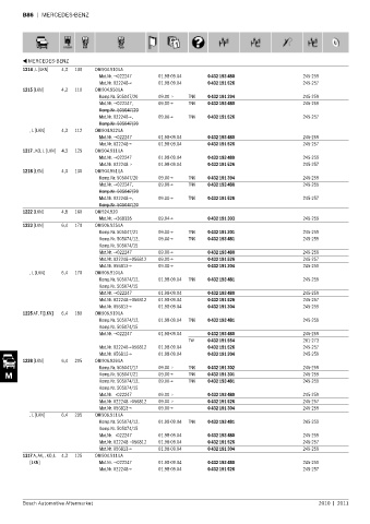 Spare parts cross-references