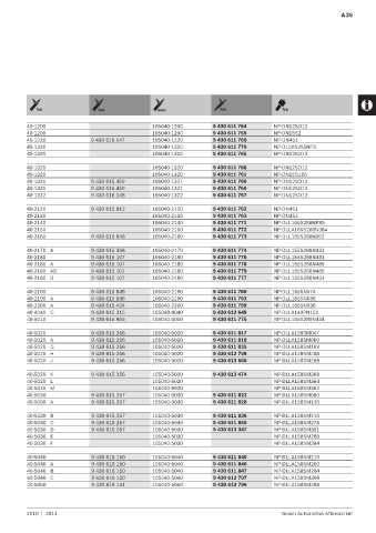 Spare parts cross-references