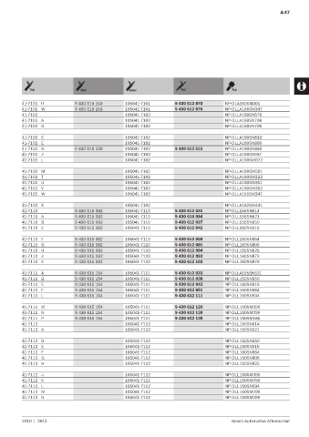 Spare parts cross-references