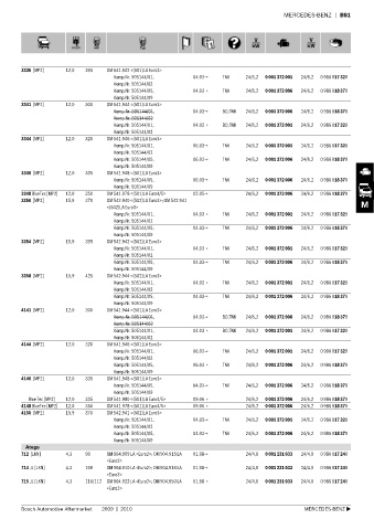 Spare parts cross-references