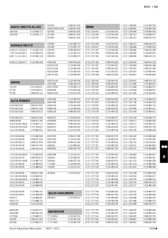 Spare parts cross-references