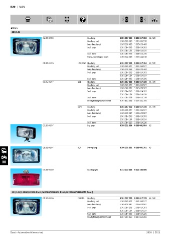 Spare parts cross-references