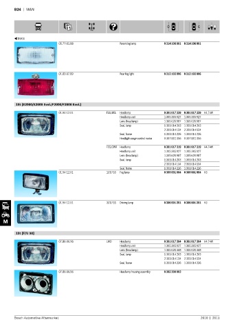 Spare parts cross-references