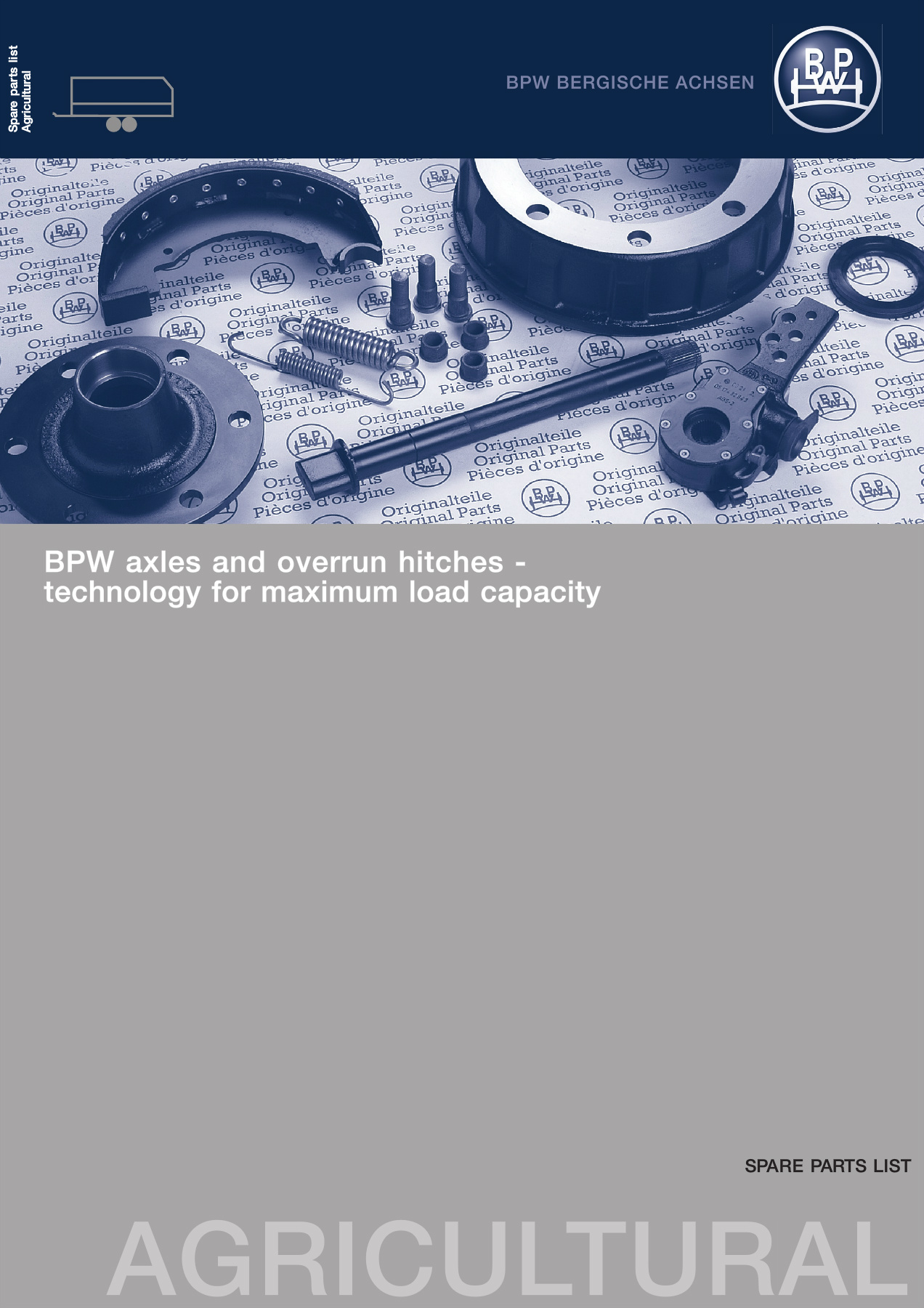 Catalog spare parts BPW axles