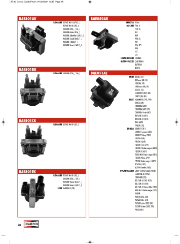 Catalogs auto parts for car and truck