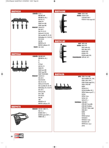 Catalogs auto parts for car and truck