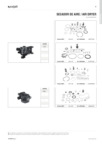 Catalogs auto parts for car and truck