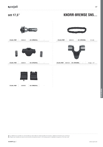 Catalogs auto parts for car and truck