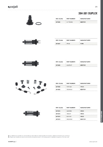 Catalogs auto parts for car and truck