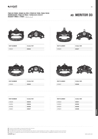 Catalogs auto parts for car and truck