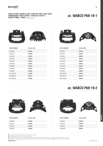 Catalogs auto parts for car and truck